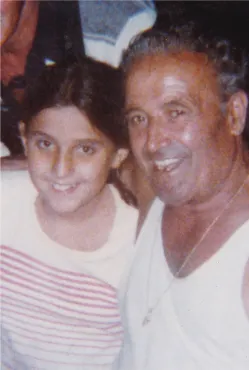 Archival photograph of a young girl and an older man